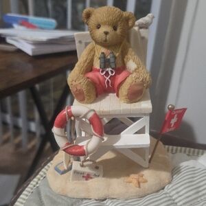 Cherished Teddies Clive with Red and Green Plaid